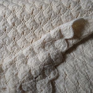 Crocheted Natural Tone Blanket/Afghan